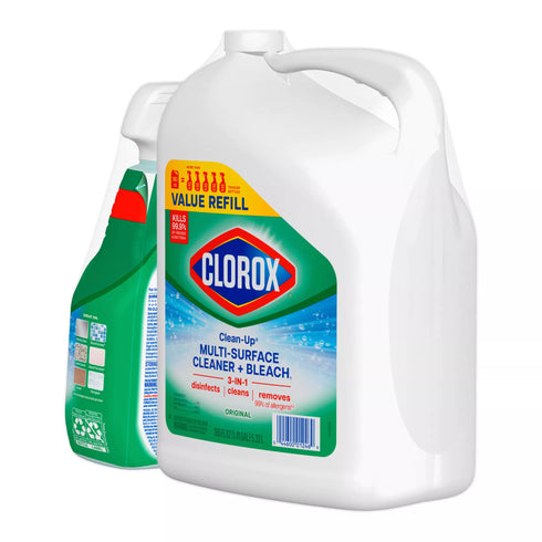 Clorox Clean-Up All Purpose Cleaner with Bleach with Refill - Original Scent, 32 oz. Spray/180 oz. Refill